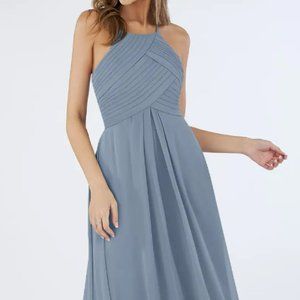 Azazie Ginger Dusty Blue Size A8